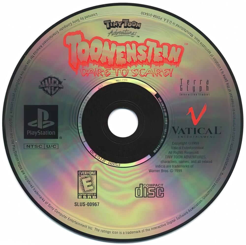 Лицензионный диск Tiny Toon Adventures Toonenstein Dare to Scare для PlayStation